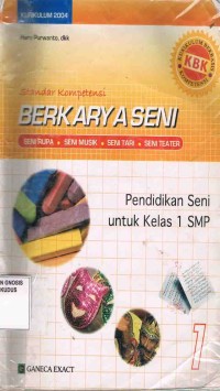 Image of Berkarya Seni Pendidikan Seni 1 untuk Kelas 1 SMP