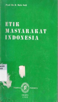 Image of Etik Masyarakat Indonesia