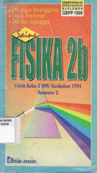 Image of Fisika 2b Untuk Kelas 2 SMU Semester 2