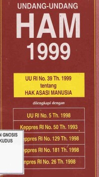 Image of Undang-Undang HAM 1999
