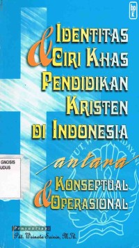 Image of Identitas ciri khas pendidikan kristen di Indonesia