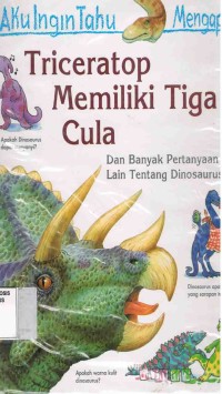 Image of Triceratop Memiliki Tiga Cula