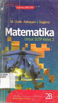 Image of Matematika Untuk SLTP Kelas 2 Jilid 2B